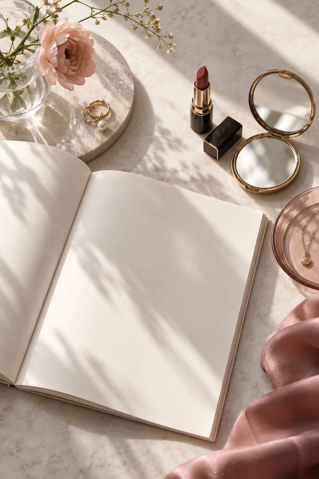Beauty Librariesをイメージしたエディターズデスク